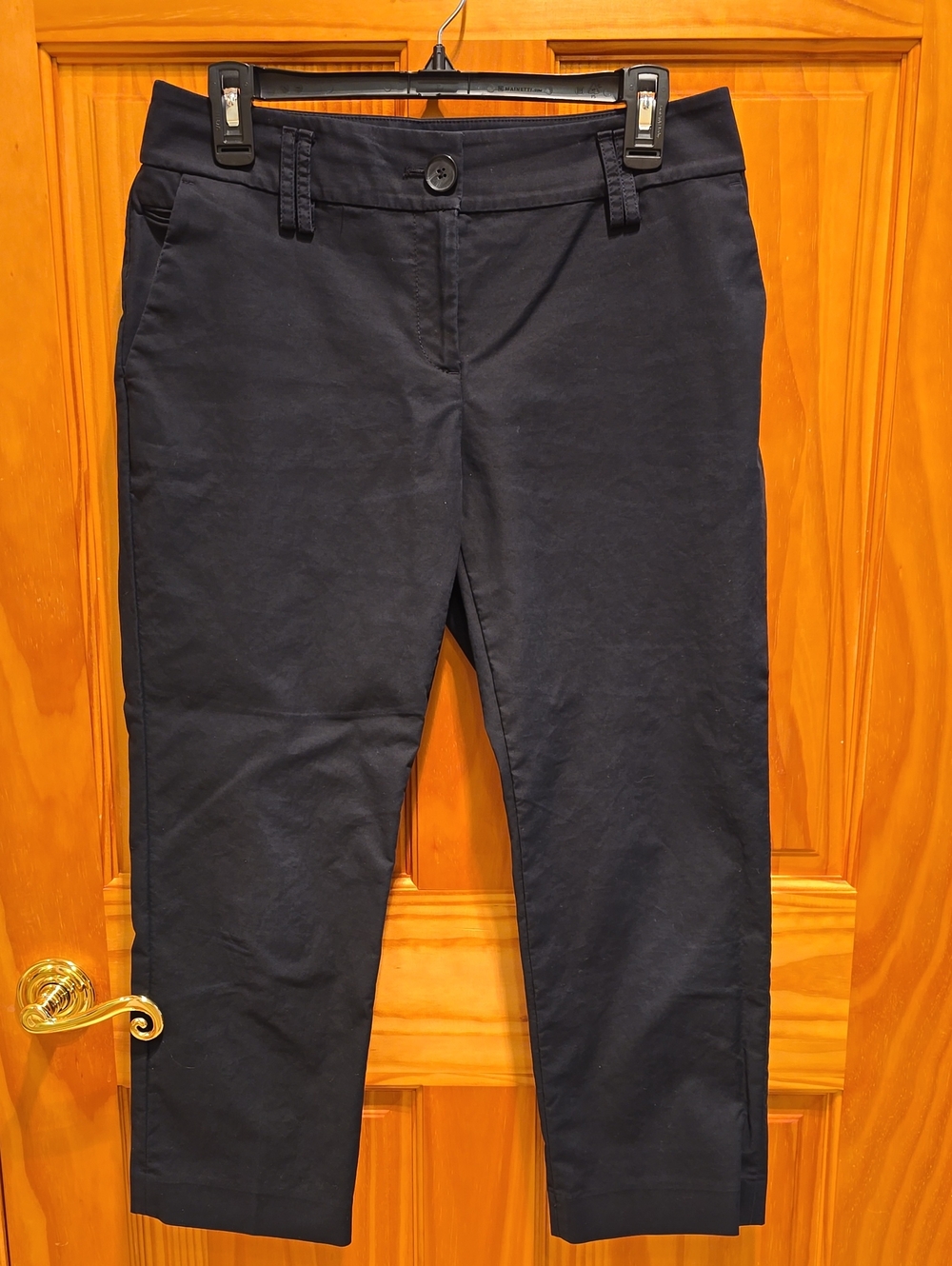 LOFT Black Cropped Ankle Pants